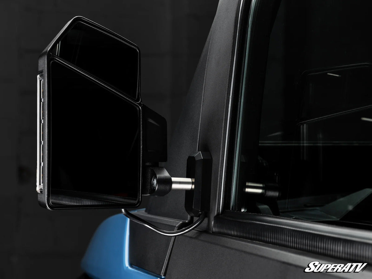 SuperATV '24+ Polaris Xpedition ADV Dual Section LED Side View Mirrors
