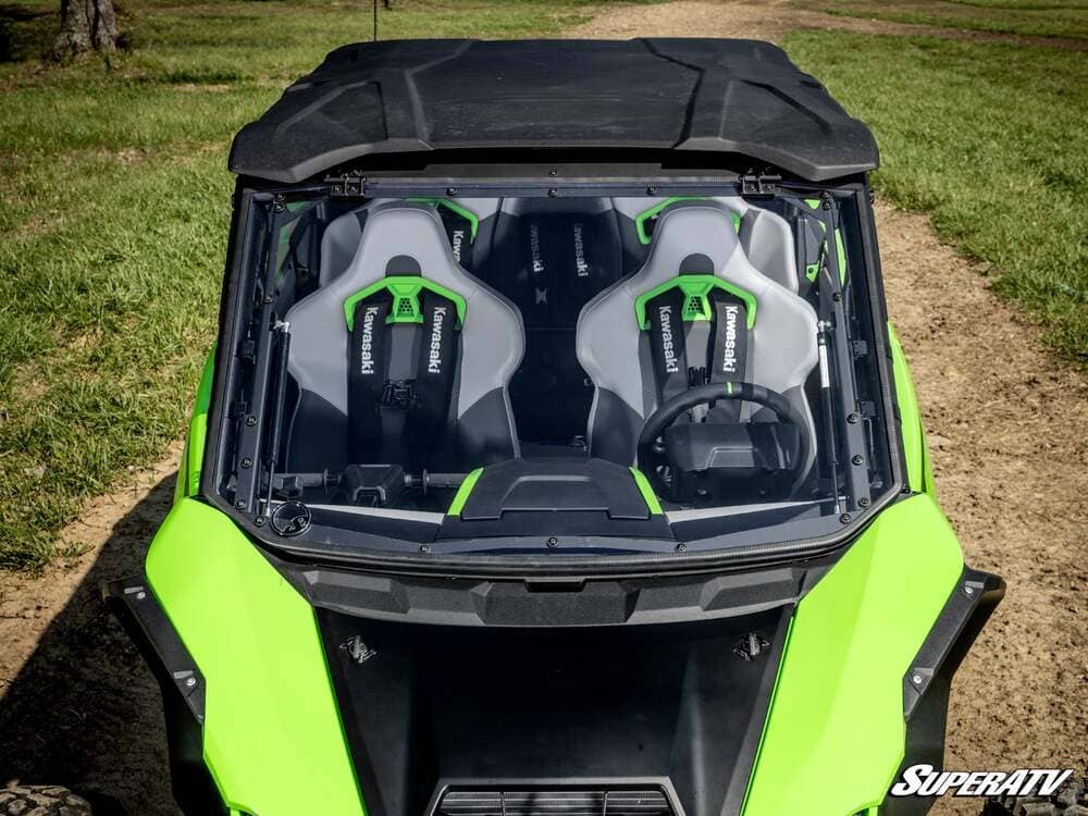 SuperATV '26+ Kawasaki Teryx4 H2 Scratch-Resistant Flip Windshield