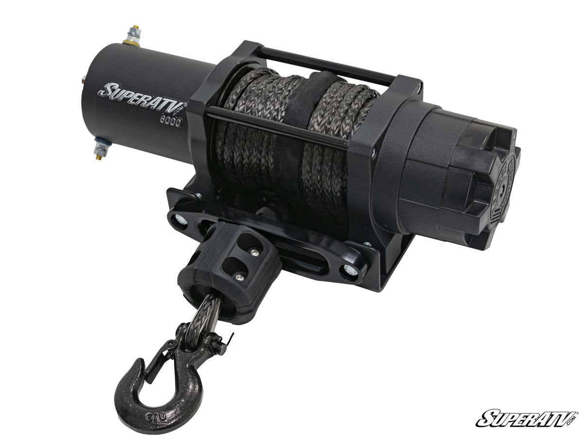 SuperATV 6000 LB Winch with Wireless Remote and Synthetic Rope