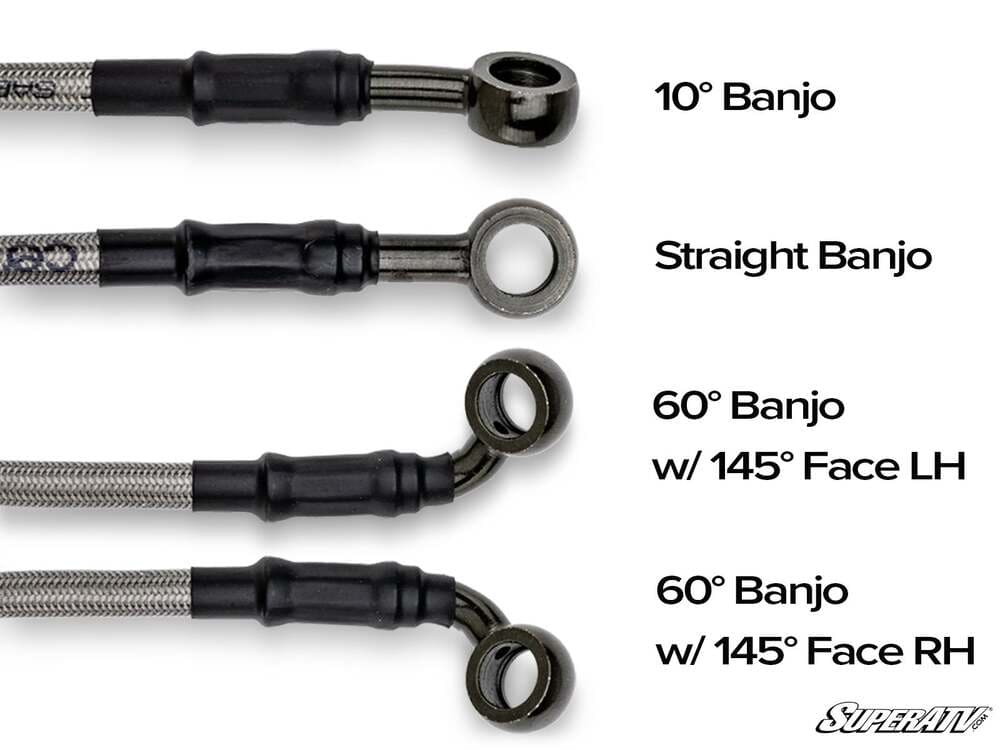 SuperATV Braided Brake Lines w/ Fittings