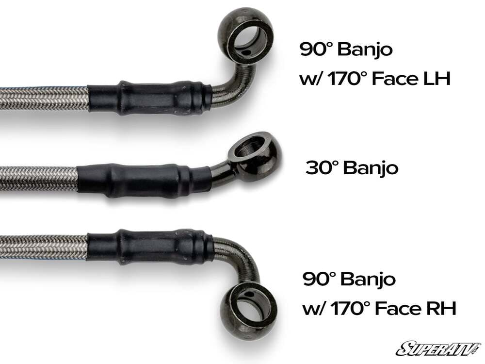 SuperATV Braided Brake Lines w/ Fittings