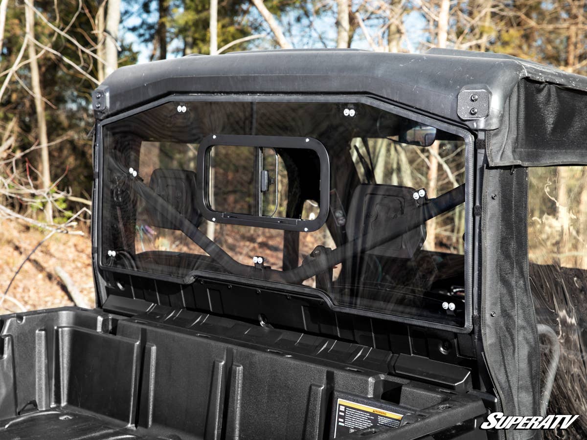 SuperATV Can-Am Defender Sliding Rear Windshield