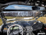 SuperATV Can-Am Maverick R Scratch-Resistant Flip Windshield