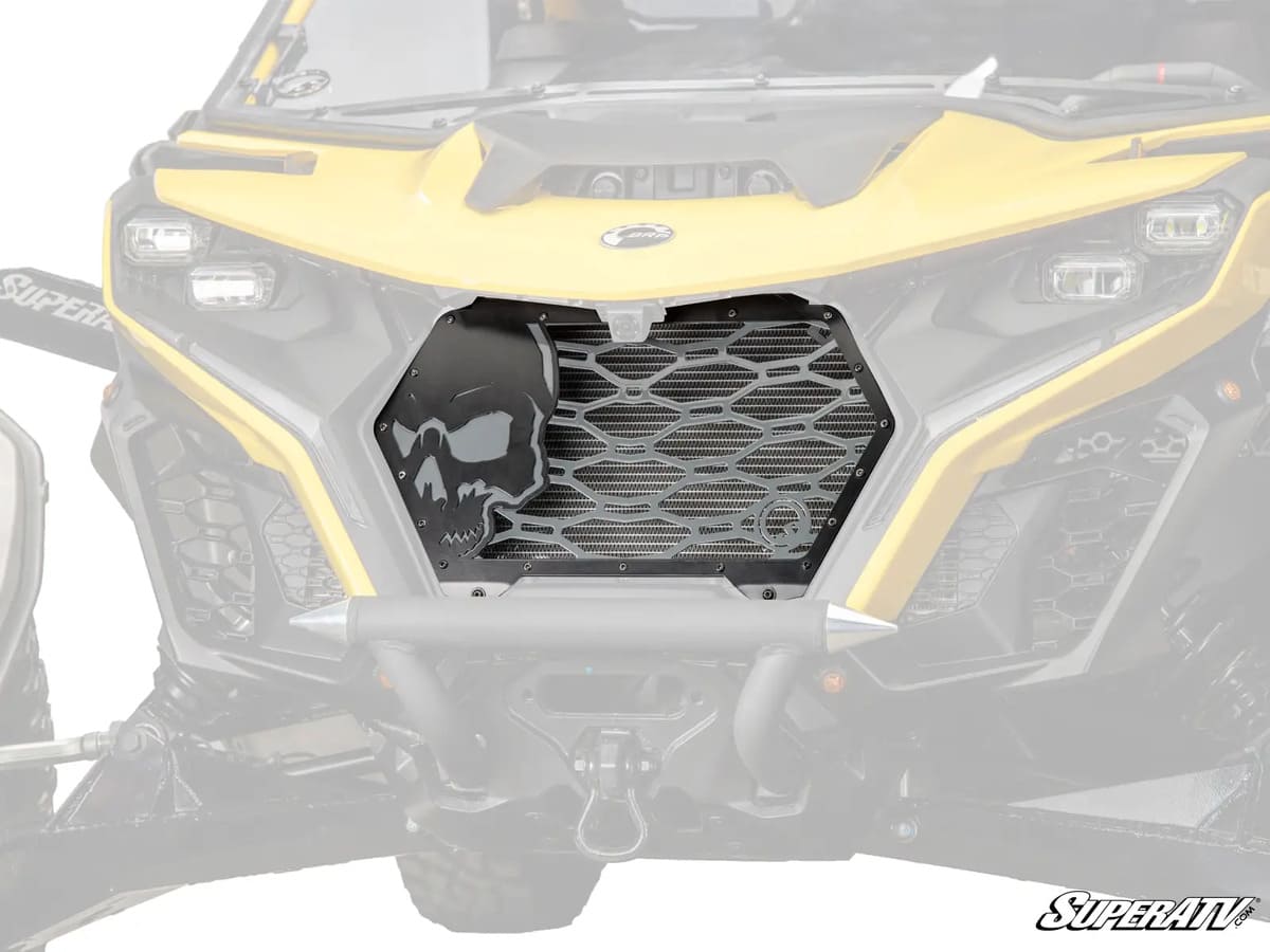 SuperATV Can-Am Maverick R Skull Style Insert Grille