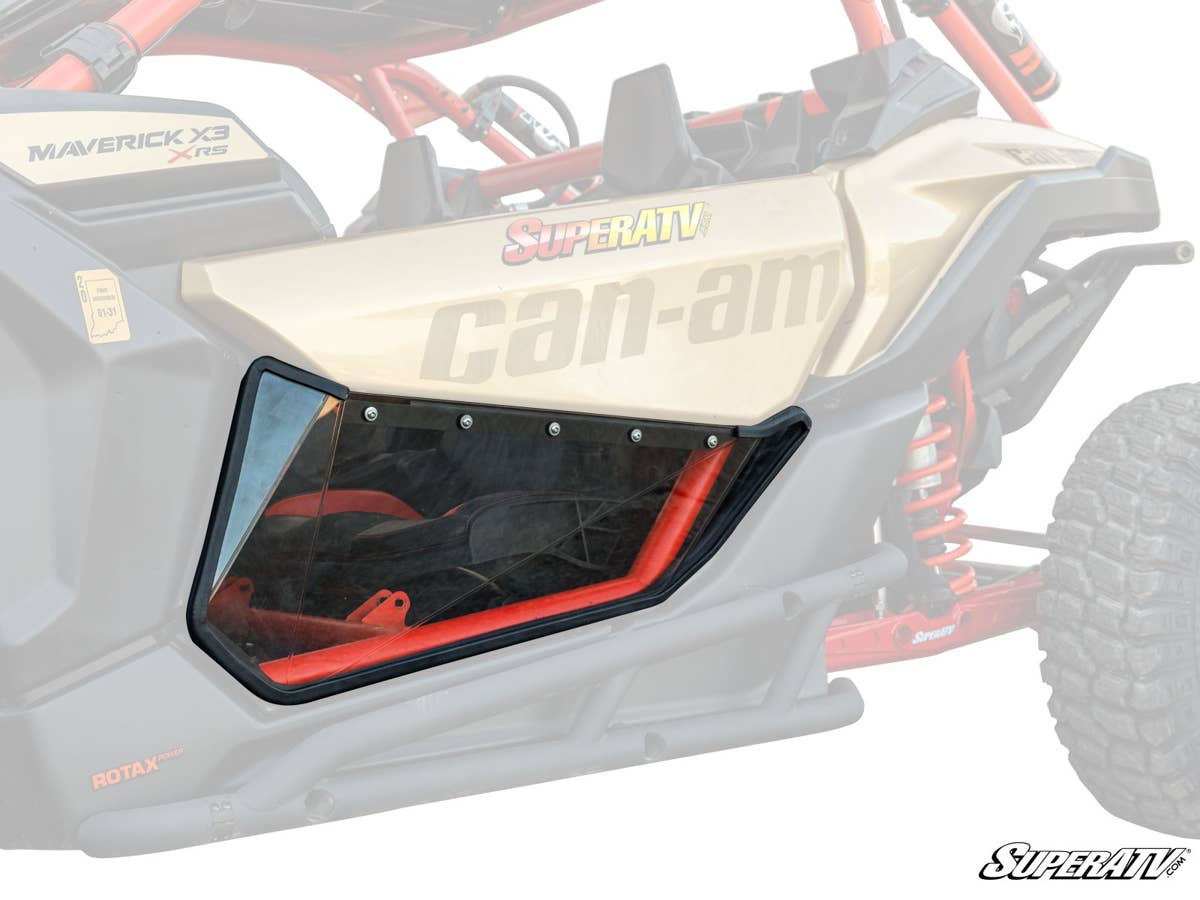 SuperATV Can-Am Maverick X3 Clear Lower Doors