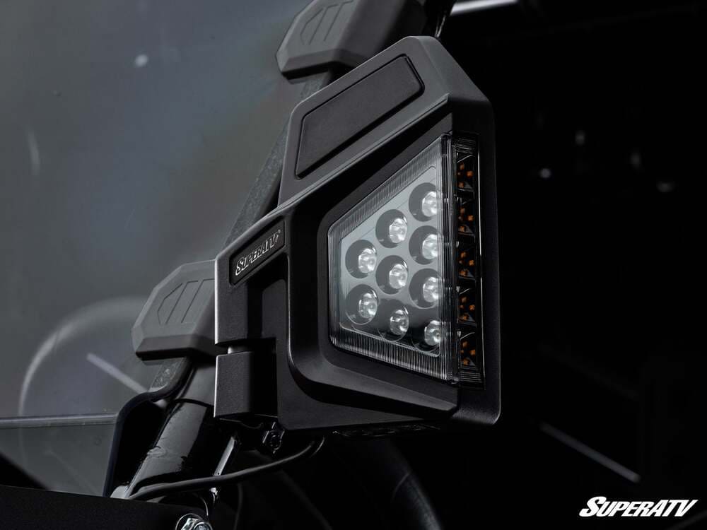 SuperATV CF Moto Dual Section LED Side View Mirrors