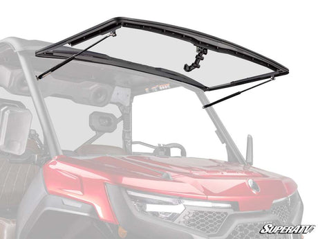 SuperATV CF Moto UForce U10 Pro Scratch-Resistant Flip Windshield