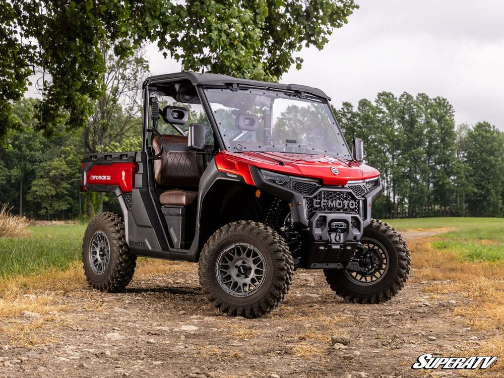 SuperATV CF Moto UForce U10 Pro Scratch-Resistant Flip Windshield