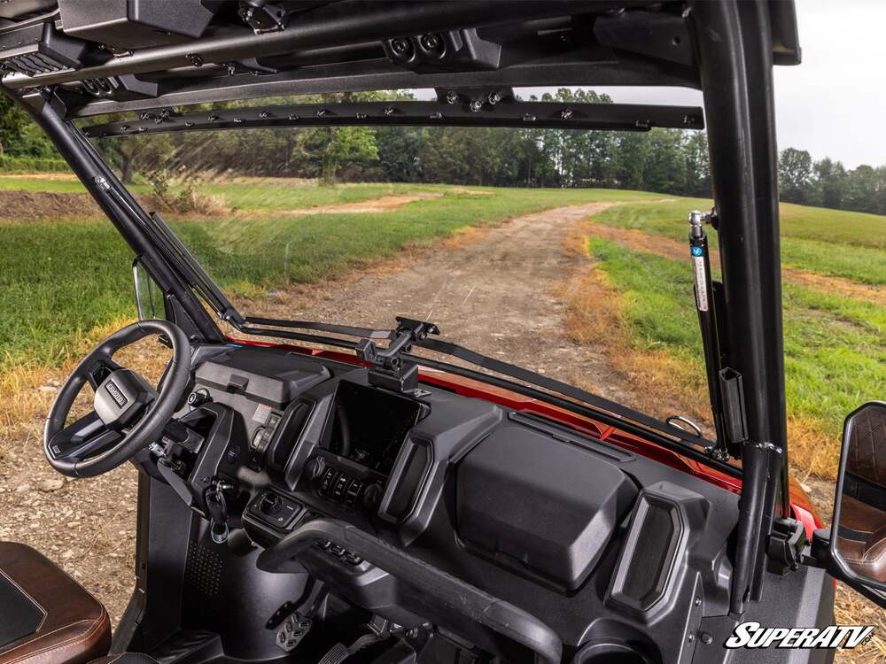 SuperATV CF Moto UForce U10 Pro Scratch-Resistant Flip Windshield