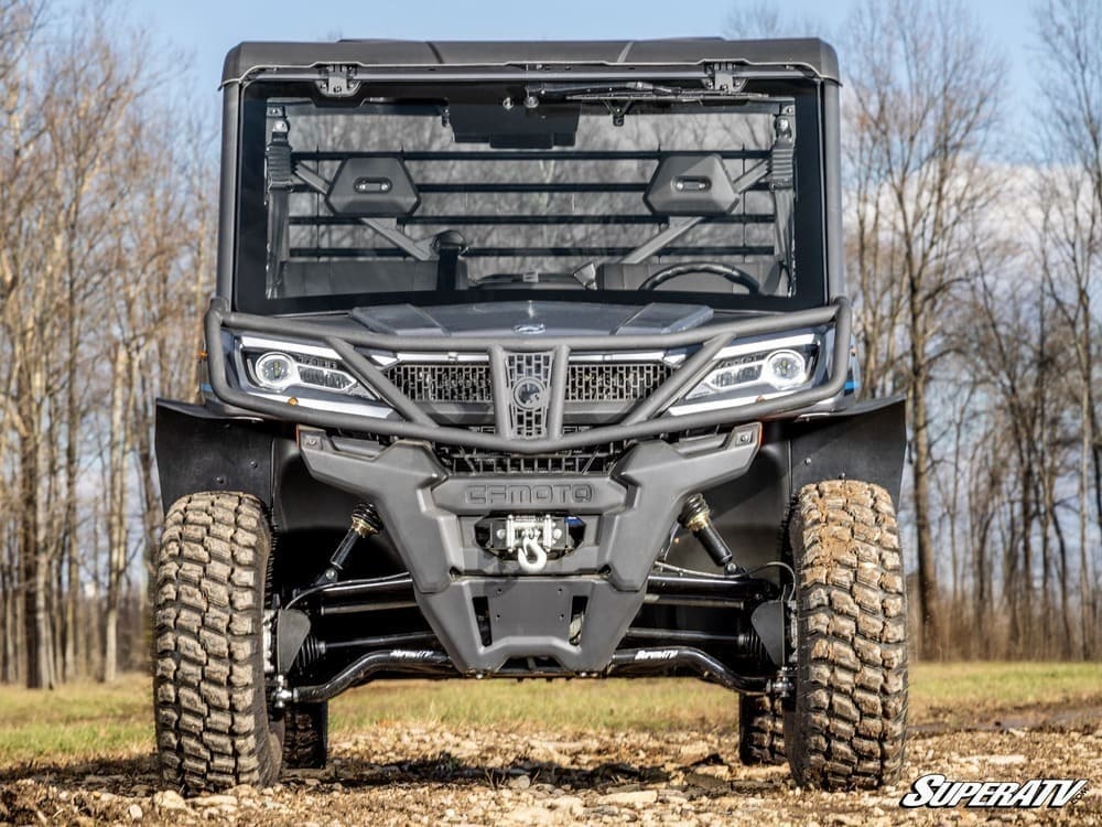 SuperATV CFMoto UForce 1000 MaxDrive Power Flip Glass Windshield