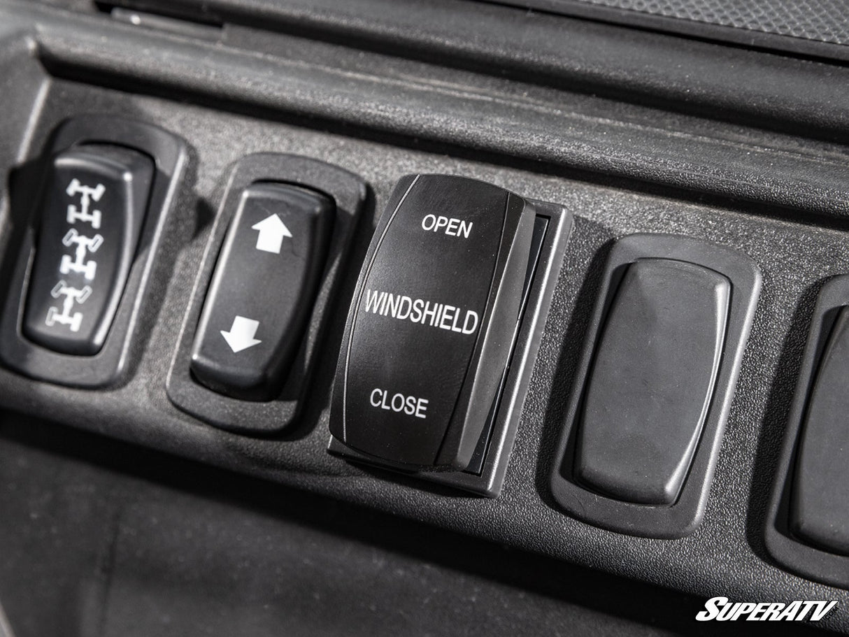 SuperATV Gravely Atlas JSV MaxDrive Power Flip Glass Windshield