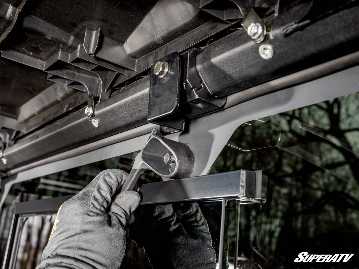 SuperATV Kawasaki Ridge Glass Sliding Rear Windshield