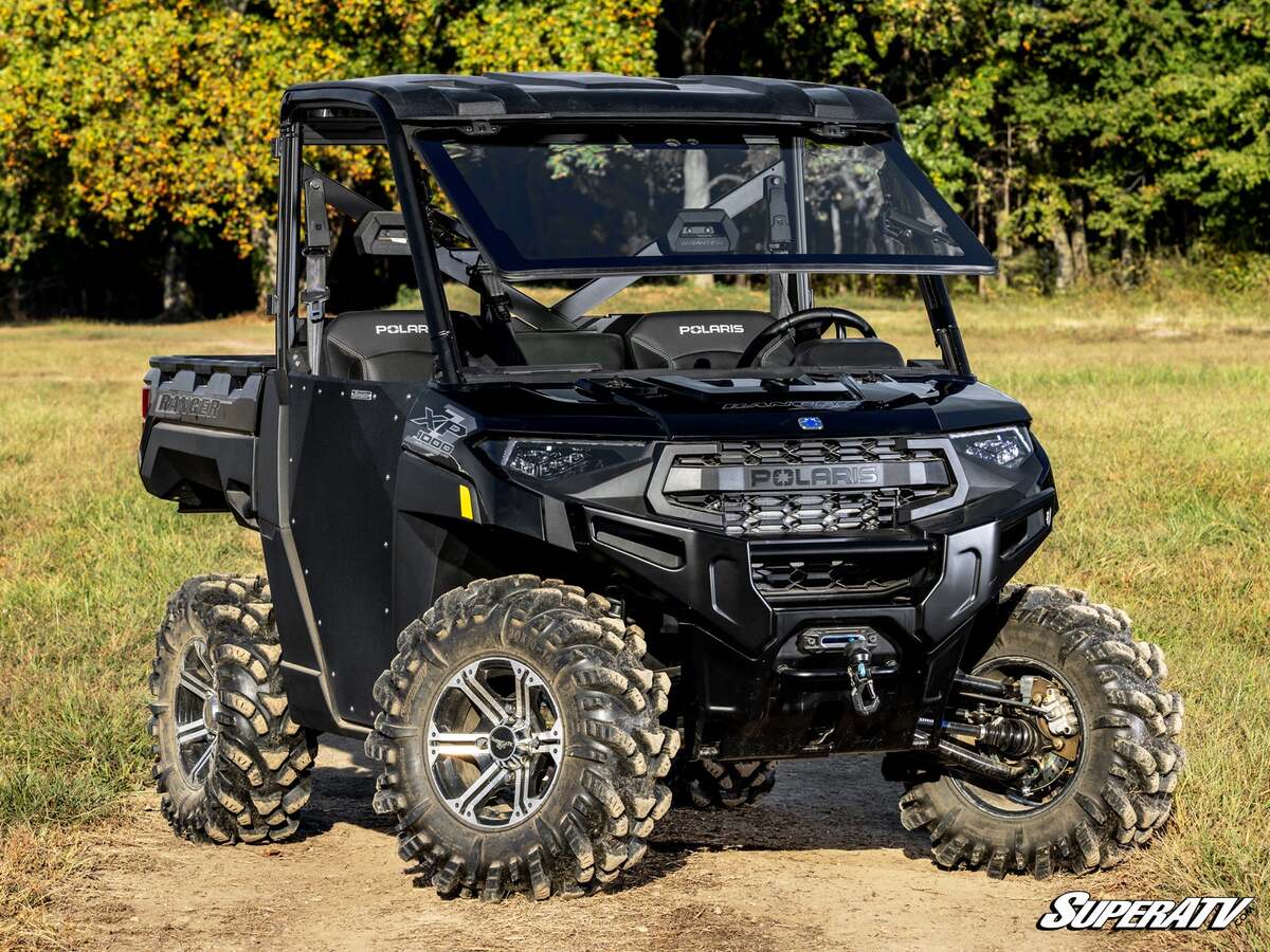 SuperATV Polaris Ranger 1000 MaxDrive Power Flip Glass Windshield