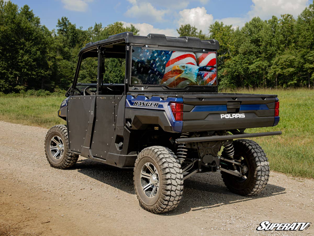 SuperATV Polaris Ranger 1000 Scratch-Resistant Rear Windshield