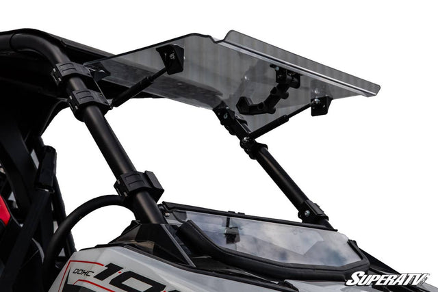 SuperATV Polaris RS1 Scratch Resistant Flip Up Windshield