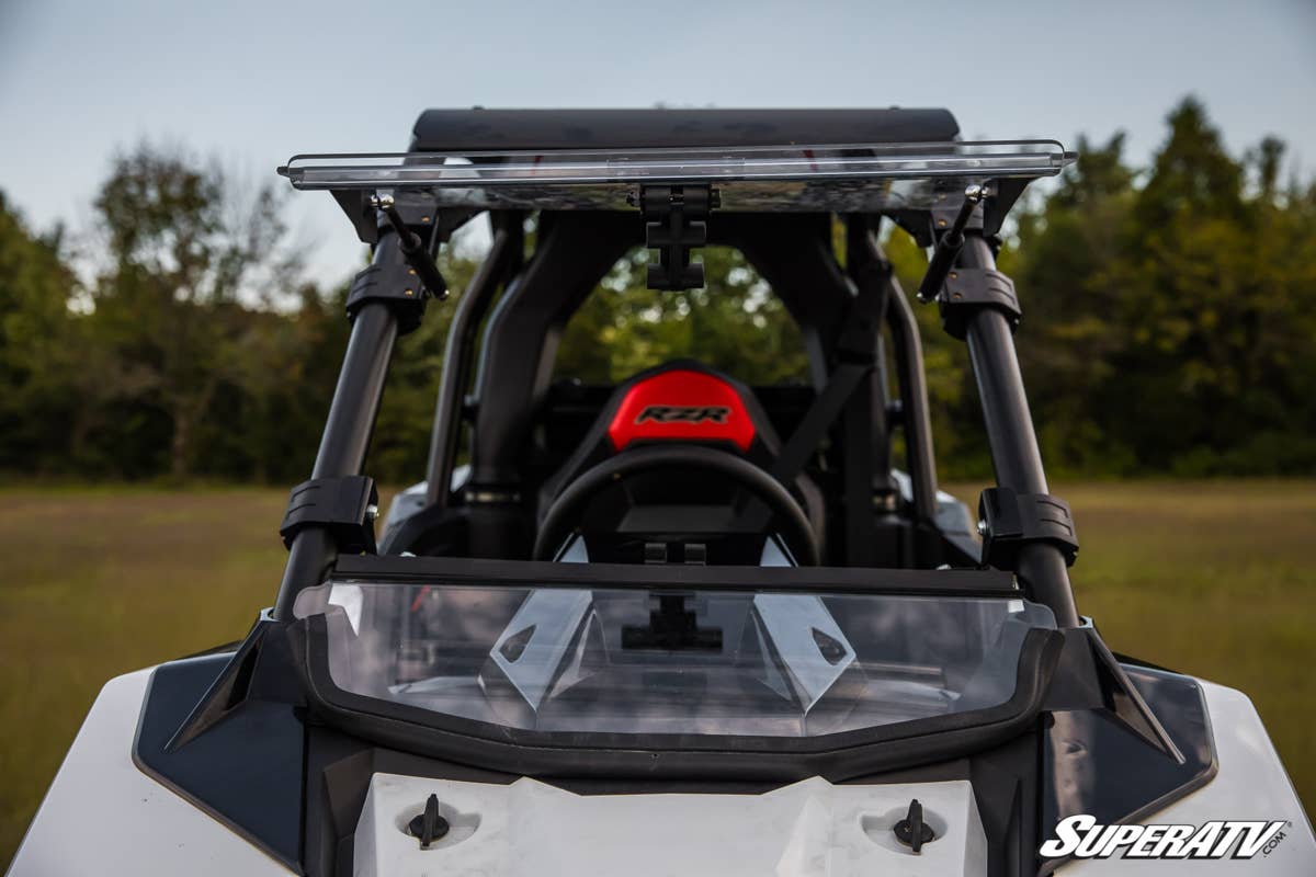 SuperATV Polaris RS1 Scratch Resistant Flip Up Windshield