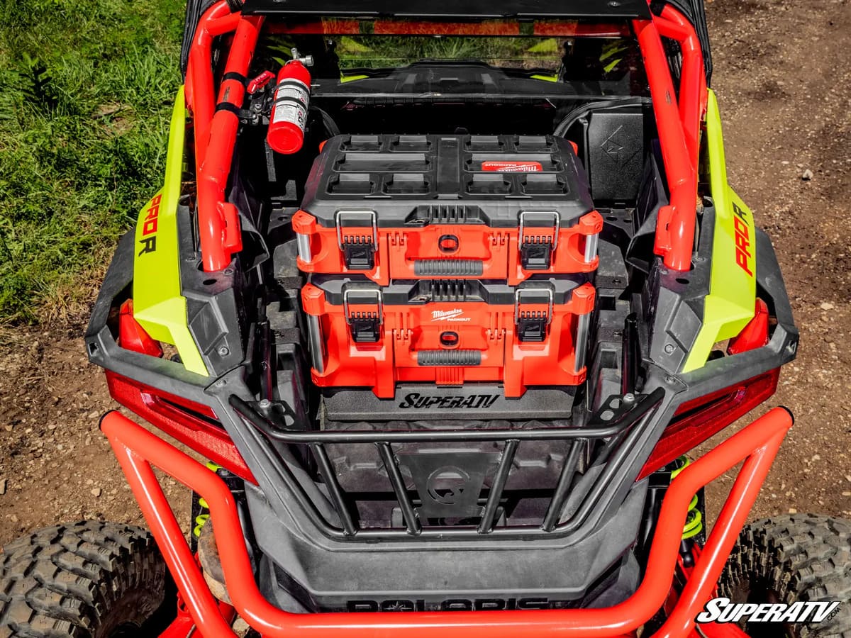 SuperATV Polaris RZR Pro R Milwaukee Compatible Bed Mount