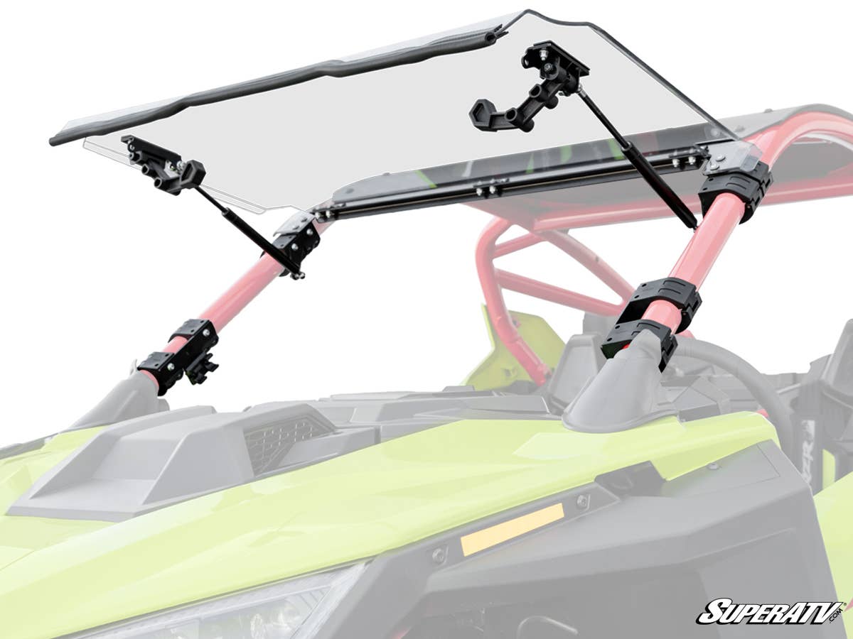 SuperATV Polaris RZR Pro R Scratch-Resistant Flip Windshield