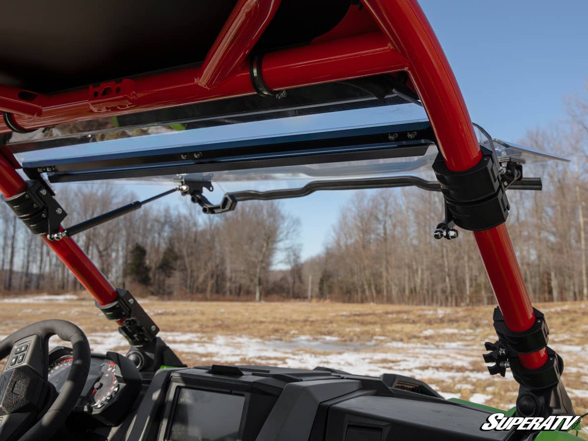 SuperATV Polaris RZR Pro R Scratch-Resistant Flip Windshield