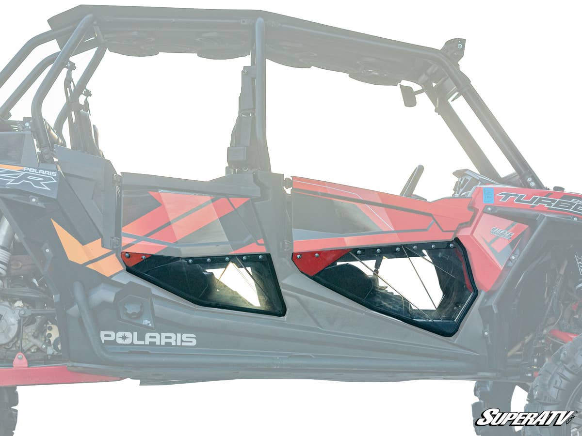 SuperATV Polaris RZR S4 1000 Clear Lower Doors