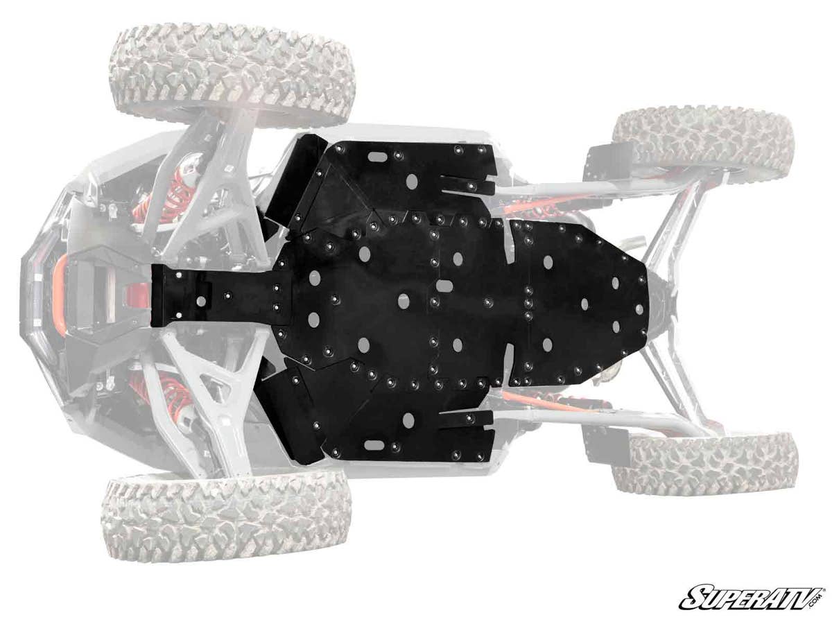 SuperATV Polaris RZR Turbo R Full Skid Plate