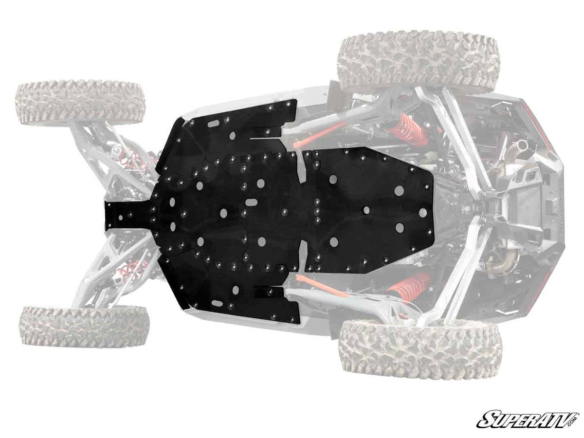 SuperATV Polaris RZR Turbo R Full Skid Plate