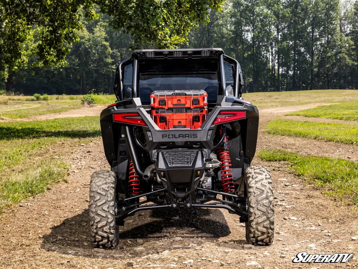 SuperATV Polaris RZR Turbo R Milwaukee Compatible Bed Mount