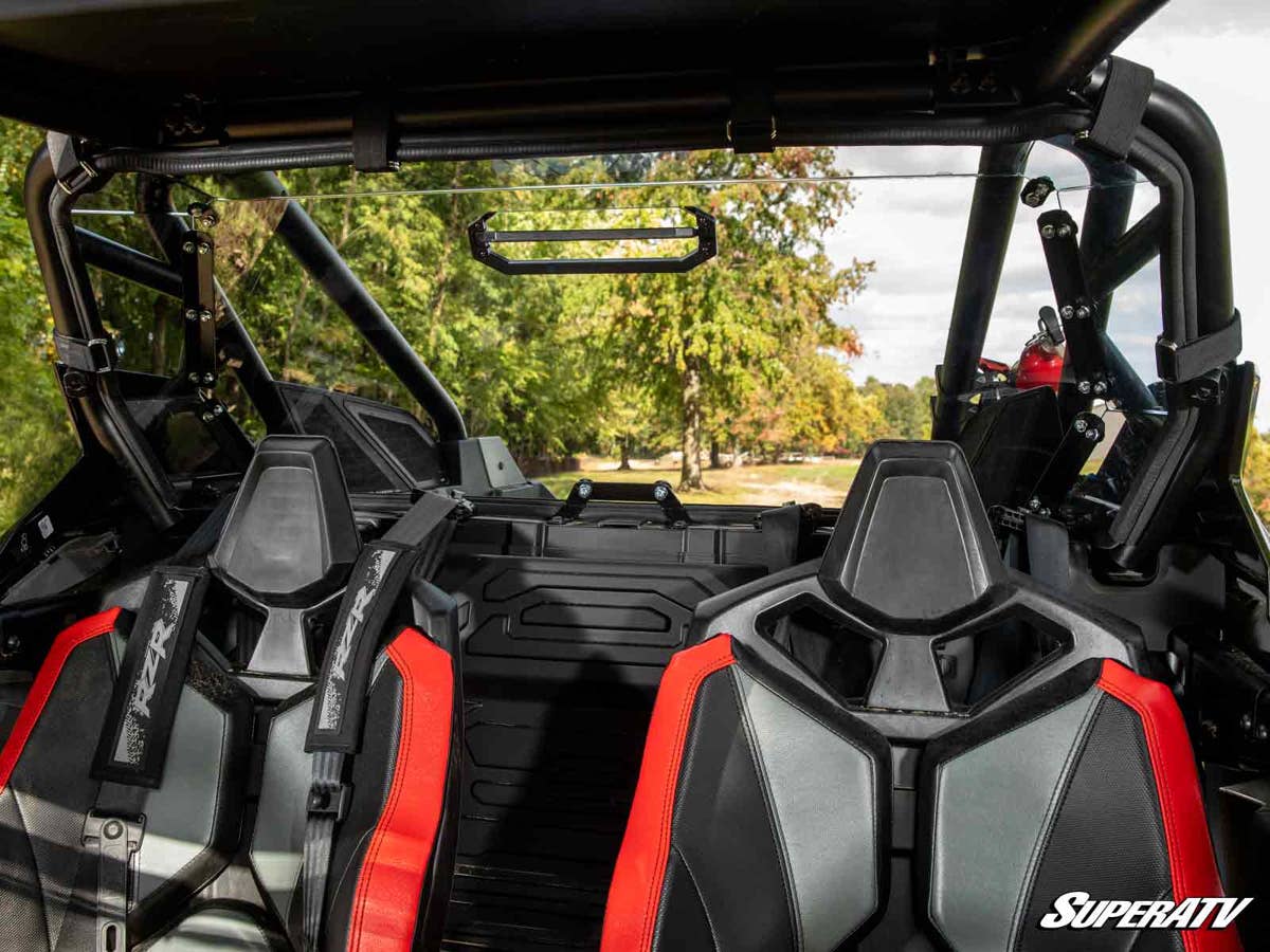 SuperATV Polaris RZR Turbo R Rear Vented Windshield