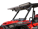 SuperATV Polaris RZR XP Turbo Scratch Resistant Flip Windshield