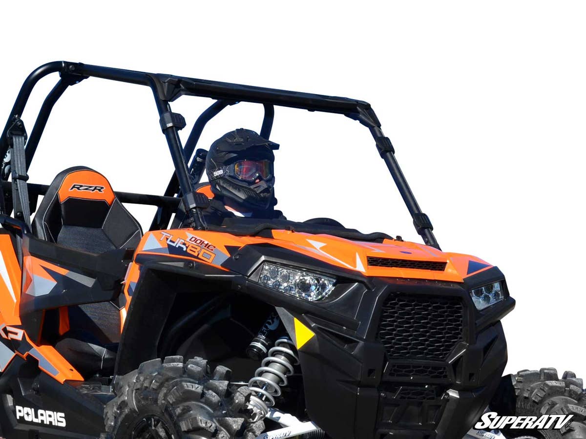 SuperATV Polaris RZR XP Turbo Scratch Resistant Full Windshield