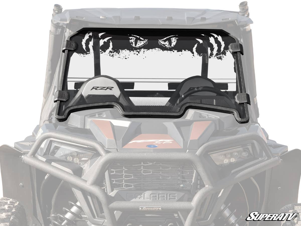 SuperATV Polaris RZR XP Turbo Scratch Resistant Full Windshield