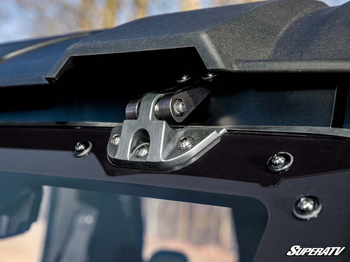 SuperATV Polaris Xpedition Scratch-Resistant Flip Windshield