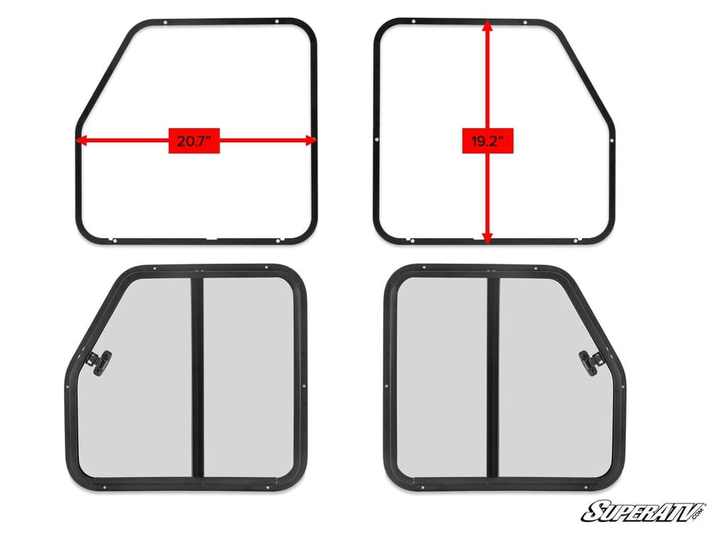 SuperATV Poly Cab Doors Sliding Window