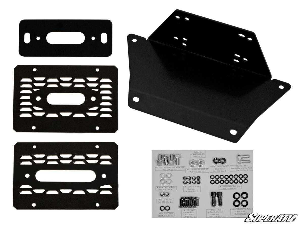 SuperATV Ranger XP Kinetic Winch Mounting Plate