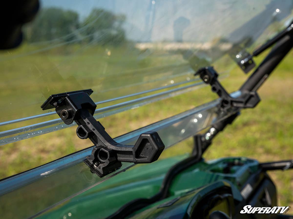 SuperATV Scratch-Resistant 3-in-1 Flip Windshield For Yamaha
