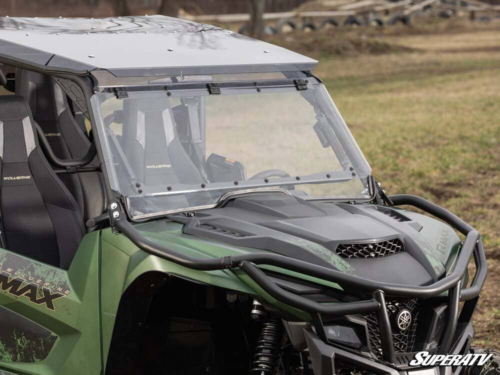 SuperATV Yamaha Wolverine RMAX Max Drive Power Flip Windshield