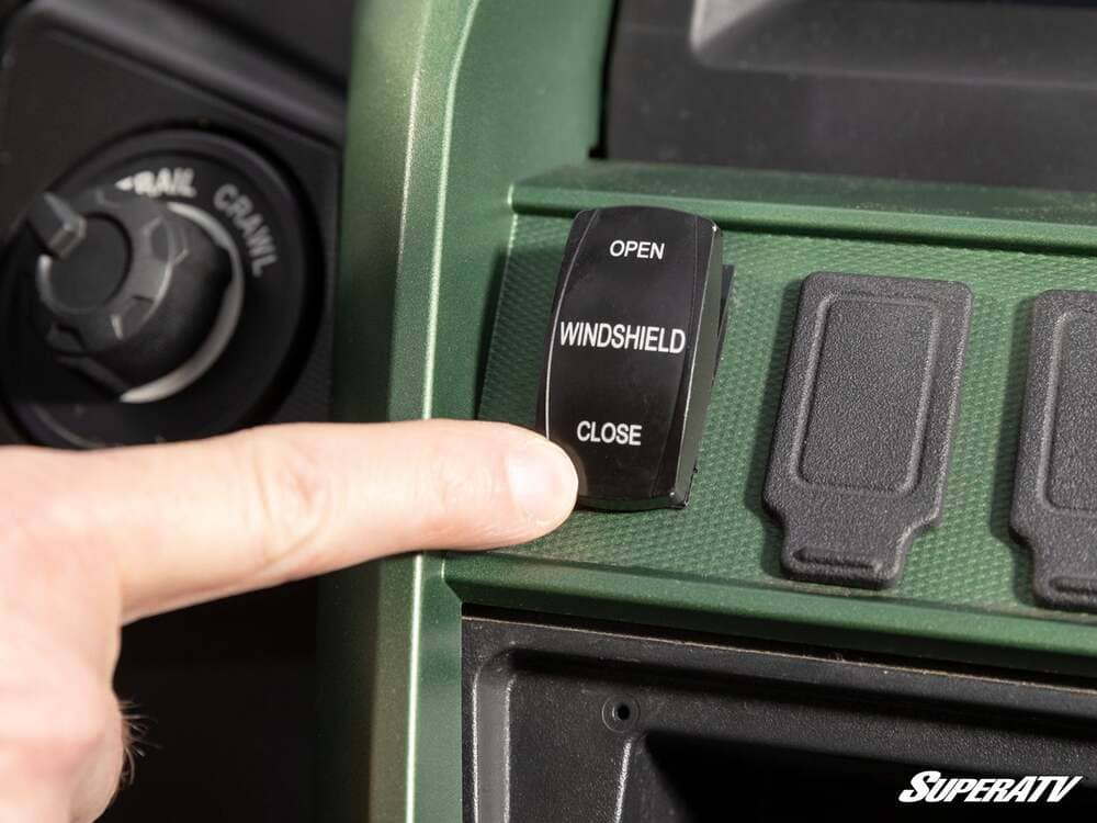 SuperATV Yamaha Wolverine RMAX Max Drive Power Flip Windshield