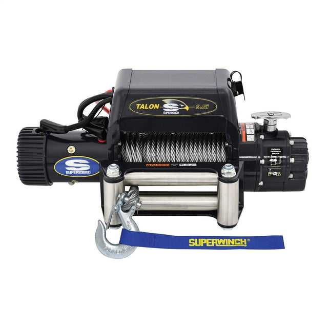 Superwinch 9500 LBS 12V DC 3/8in x 85ft Steel Rope Talon Navy Blue
