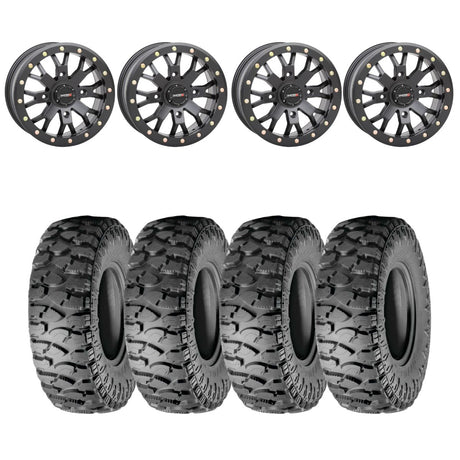 System 3 Black SB-4 Beadlock & Atturo Trail Blade Boss Wheel & Tire Kit