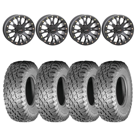 System 3 Black SB-4 Beadlock & Atturo Trail Blade X/T Wheel & Tire Kit