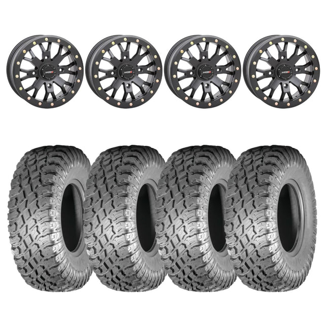 System 3 Black SB-4 Beadlock & Atturo Trail Blade X/T Wheel & Tire Kit