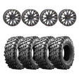 System 3 Black SB-4 Beadlock & Maxxis Radial Carnivore Wheel & Tire Kit