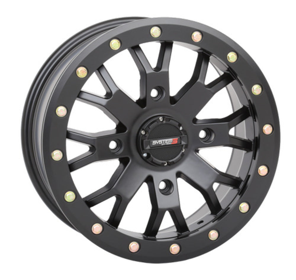 System 3 Black SB-4 Beadlock & Maxxis Radial Roxxzilla Wheel & Tire Kit