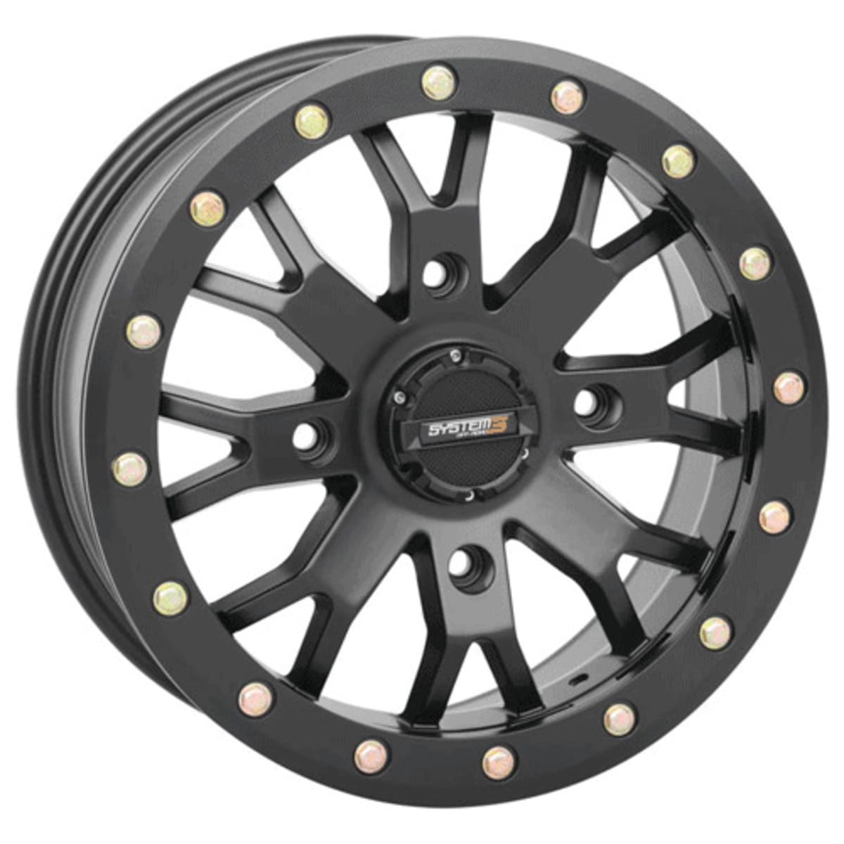 System 3 Black SB-4 Beadlock & Sedona Ridge Saw Wheel & Tire Kit