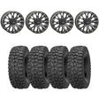 System 3 Black SB-4 Beadlock & Sedona Rockabilly Wheel & Tire Kit