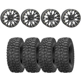 System 3 Black SB-4 Beadlock & Sedona Rockabilly Wheel & Tire Kit