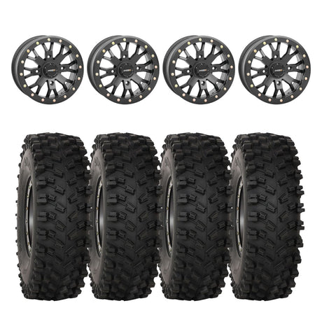System 3 Black SB-4 Beadlock & System 3 ATX470 All Terrain Xtreme Wheel & Tire Kit