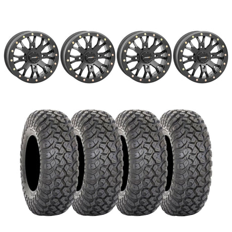System 3 Black SB-4 Beadlock & System 3 Radial RT320 Wheel & Tire Kit