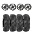 System 3 Black SB-4 Beadlock & System 3 Radial XCR350 UTV Wheel & Tire Kit