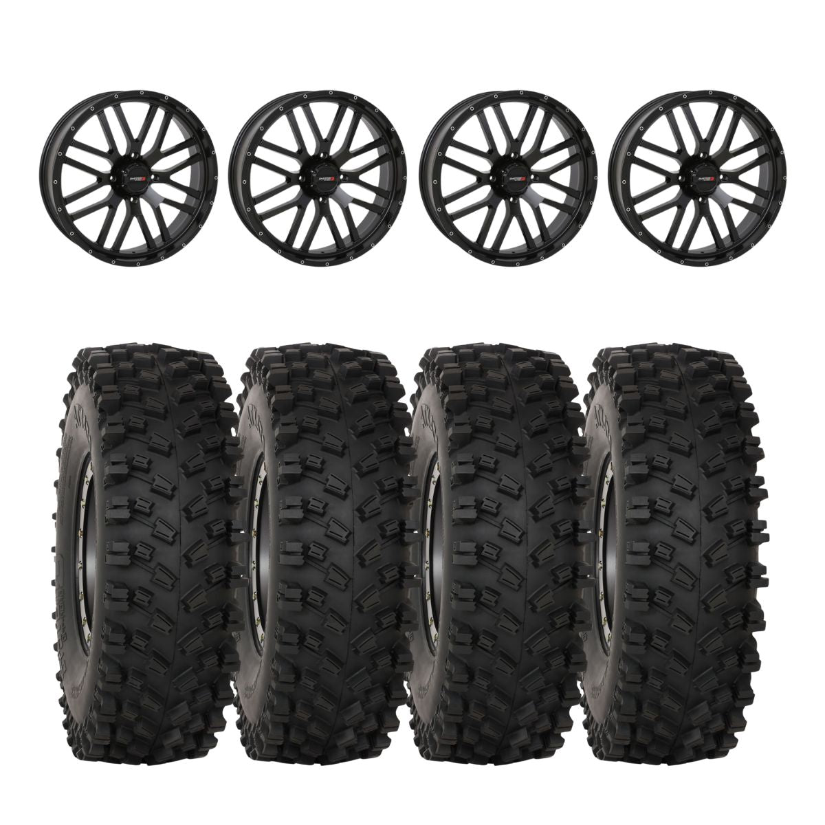 System 3 Black ST-3 & System 3 ATX470 All Terrain Xtreme Wheel & Tire Kit